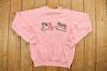 Vintage 1980s Teddy Bear Rope Pull Raglan Crewneck
