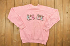 Vintage 1980s Teddy Bear Rope Pull Raglan Crewneck