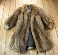 Vintage 1970s Full Length Raccoon Fur Coat Made In USA