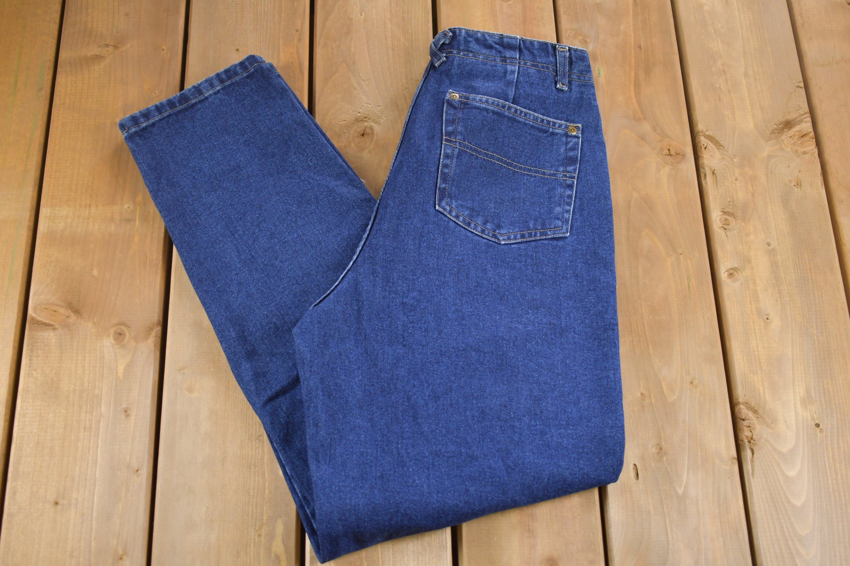 Vintage 1990s Christopher & Banks Blue Denim Jeans Size 28 x 31