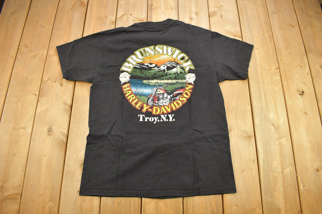 Vintage 1998 Harley Davidson Bruinswick Troy New York T-Shirt