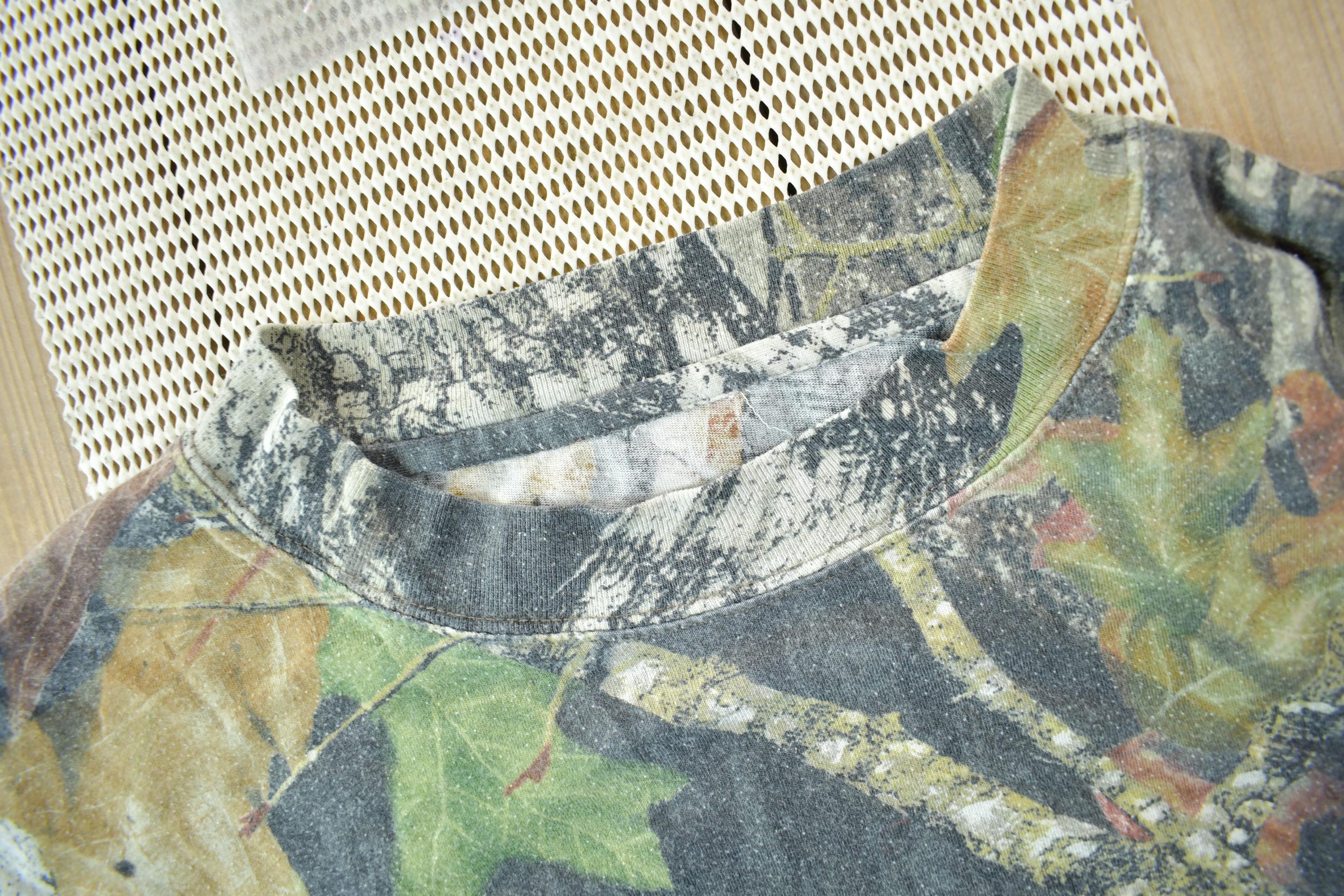 Vintage 1990s Mossy Oak Long Sleeve Camo T-Shirt