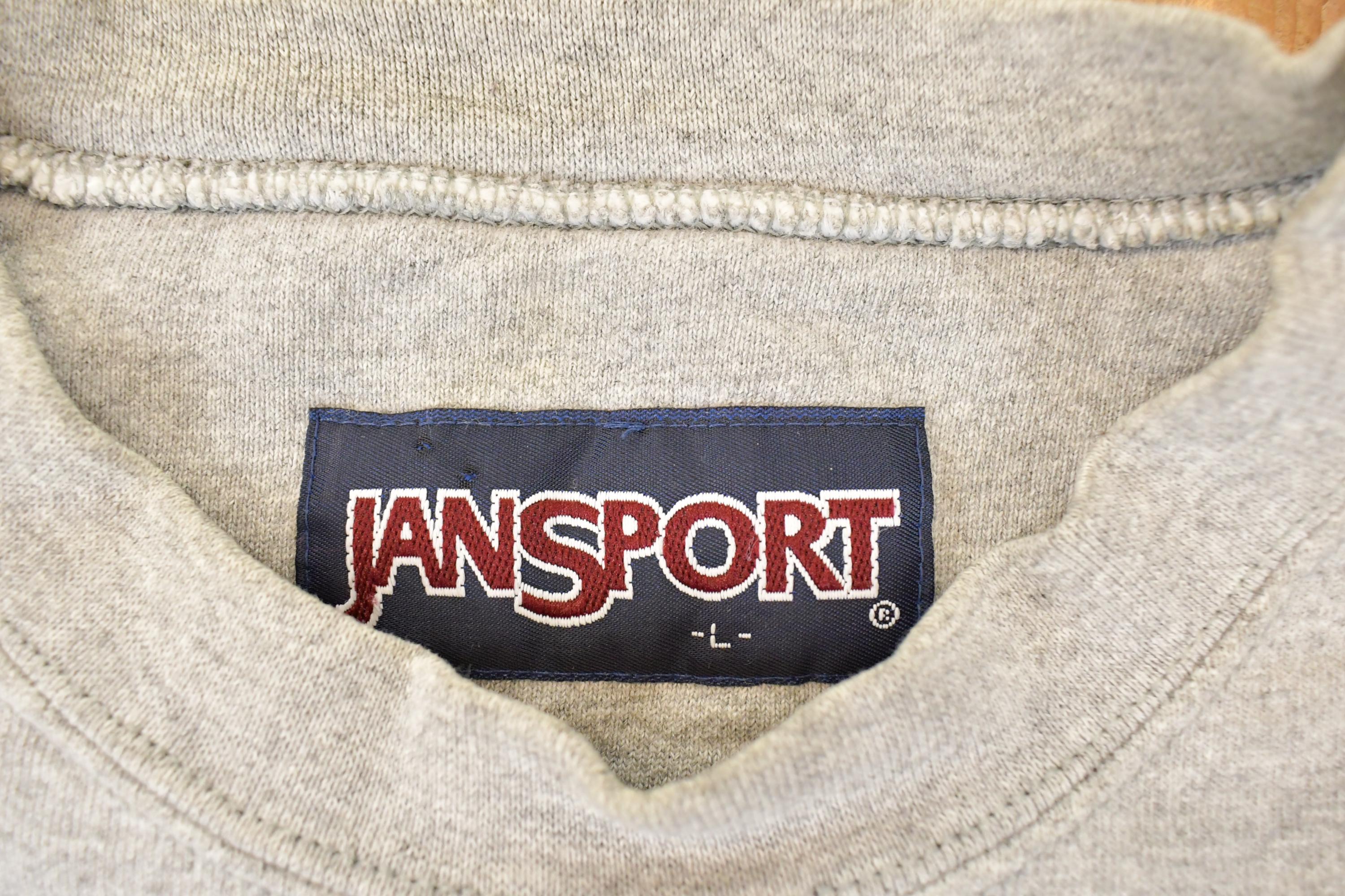 Vintage 1990s Jansport Purdue Embroidered University Crewneck Sweater Men's L