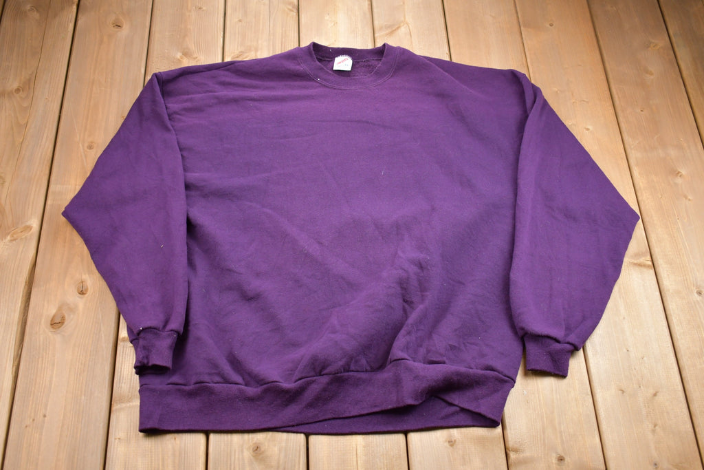 Vintage 1990s Made In USA Basic Crewneck Sweatshirt