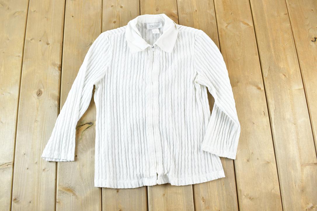 Vintage 1970s Jordan Button Up Dress Shirt  Vintage Flannel  Plaid Button Up  Cowboy Shirt  Preppy Button Up