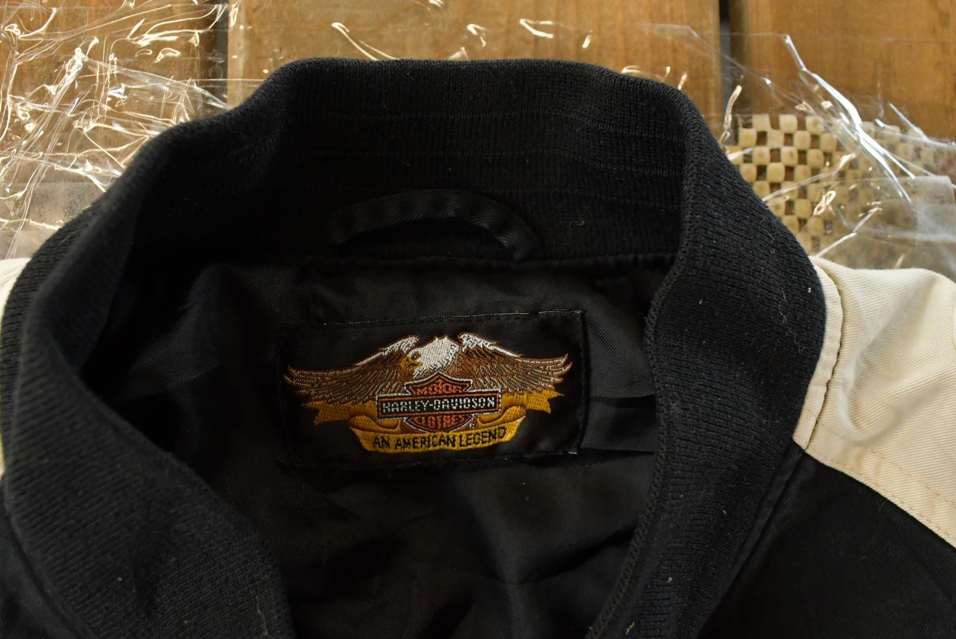 Vintage 1990s Harley Davidson Embroidered Motorcycle Bomber Jacket Men's Short Medium