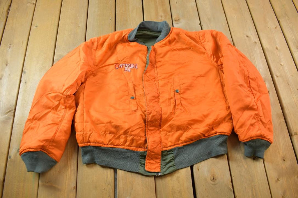 Vintage 1990s Alpha Industries Reversible Military Flyers Jacket