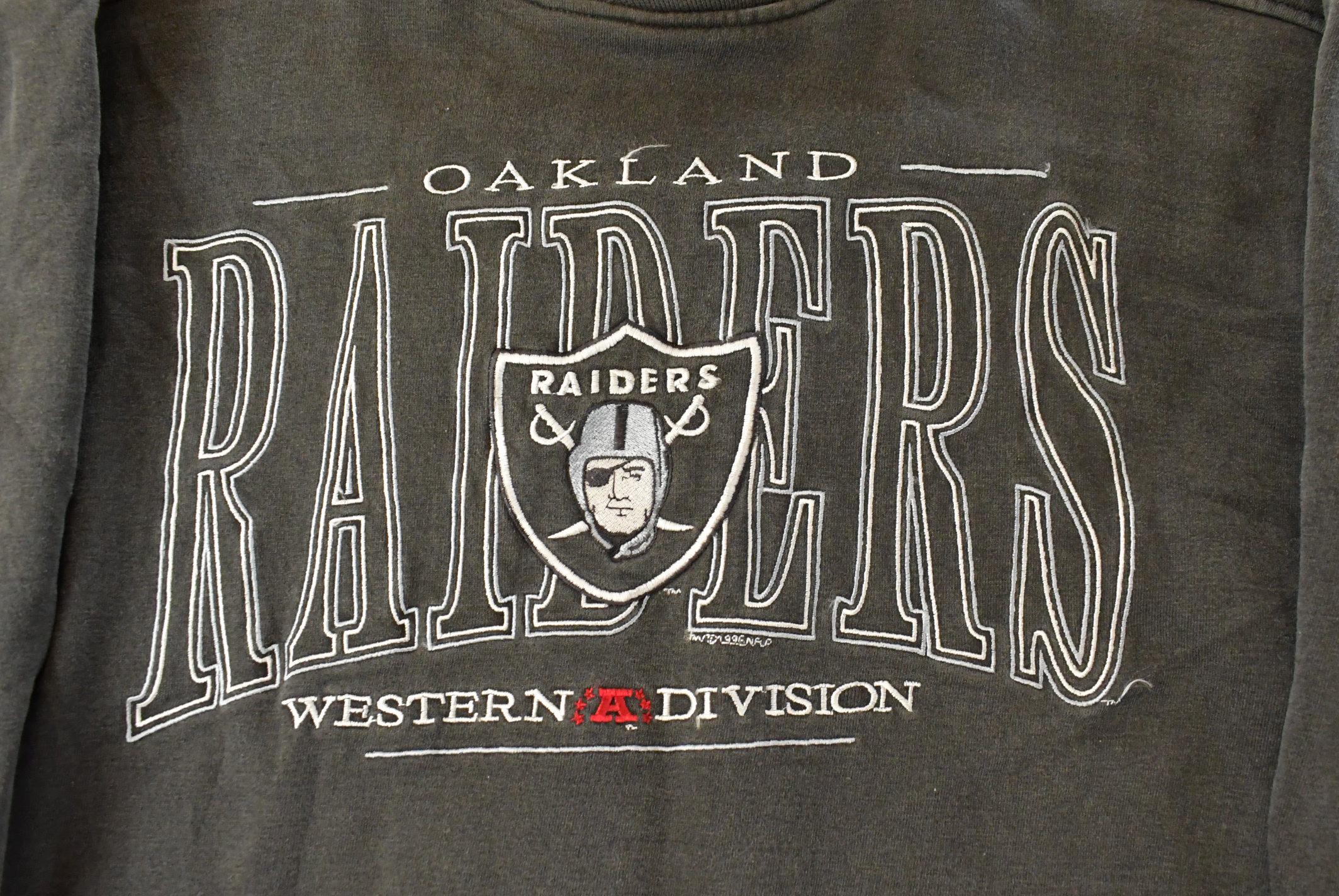 Vintage 1990s Oakland Raiders NFL Galt Sand Crewneck Sweatshirt Men's Large