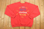 Vintage 1990's Best Grandma On Earth Family Crewneck