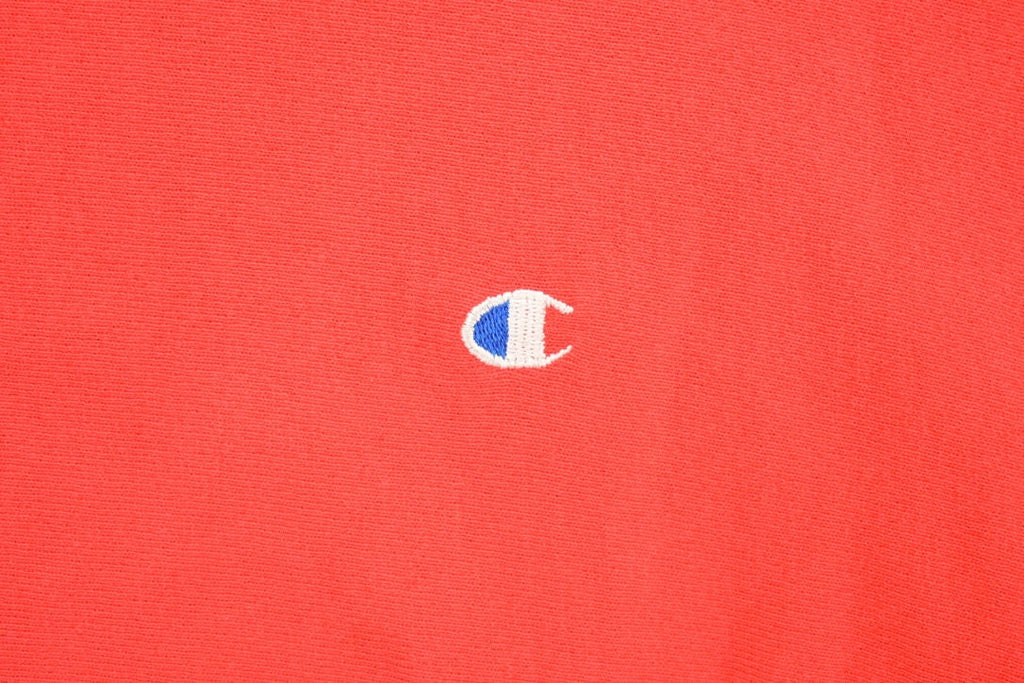 Vintage 1990s Blank Red Champion Reverse Weave Crewneck
