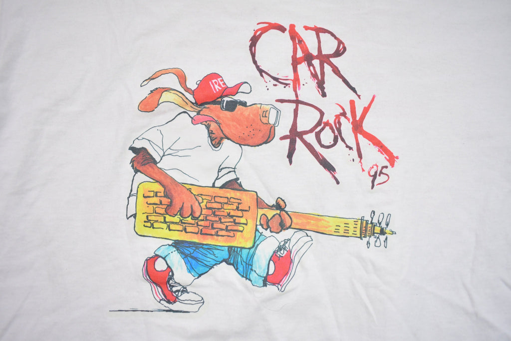 Vintage 1990s NICAR World Tour Car Rock Graphic T Shirt