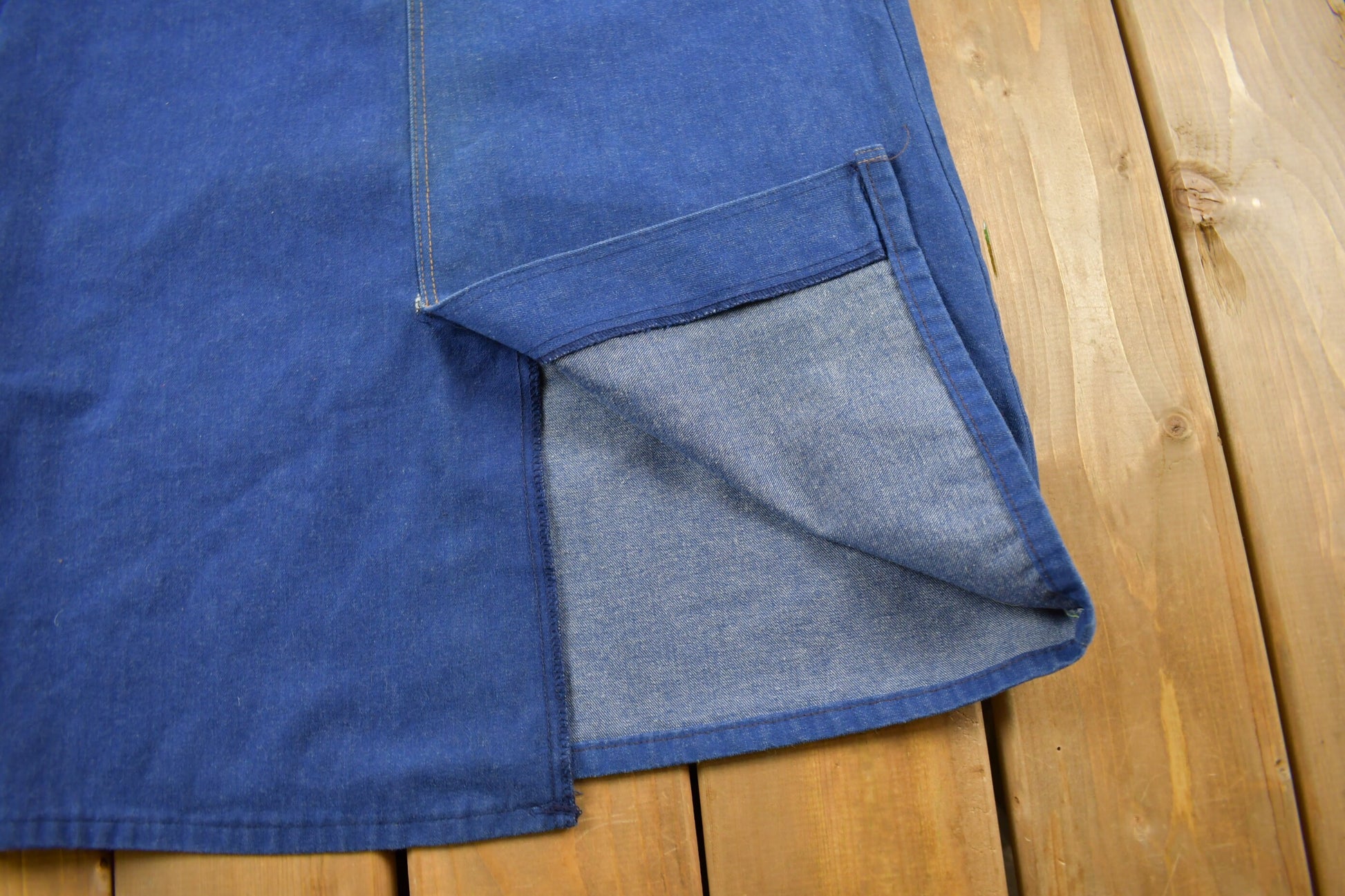 True Vintage 1970s Voila Long Denim Skirt Size 29