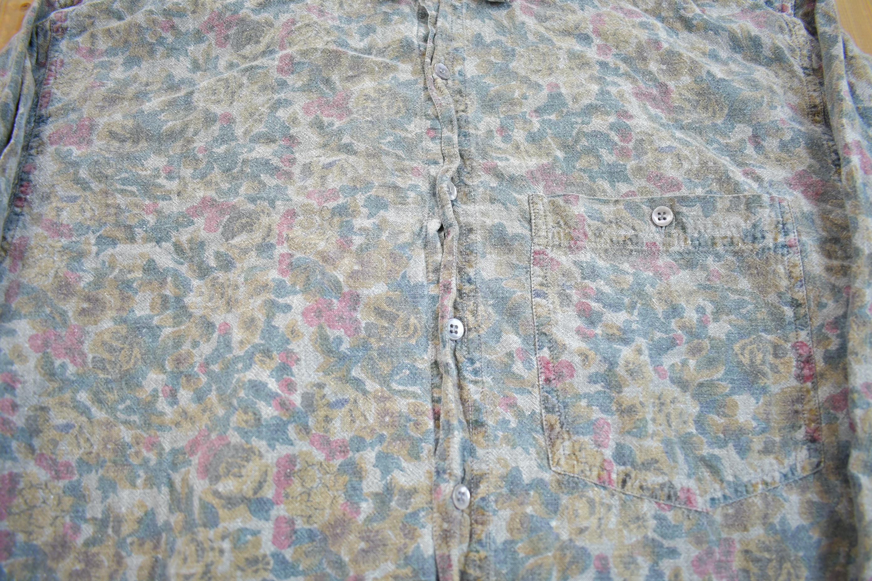 Vintage 1990s Woodhouse Menswear Abstract Design Button Up Shirt