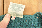 Vintage 1990s Carraig Donn Wool Cable Knit Cardigan Sweater Women's M