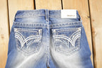 Vintage Deadstock Y2K Grace LA Bedazzled Low Rise Jeans Women's Size 27 x 29