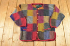 Vintage 1990s Alpaca Wool Knit Cardigan Sweater Women's M /