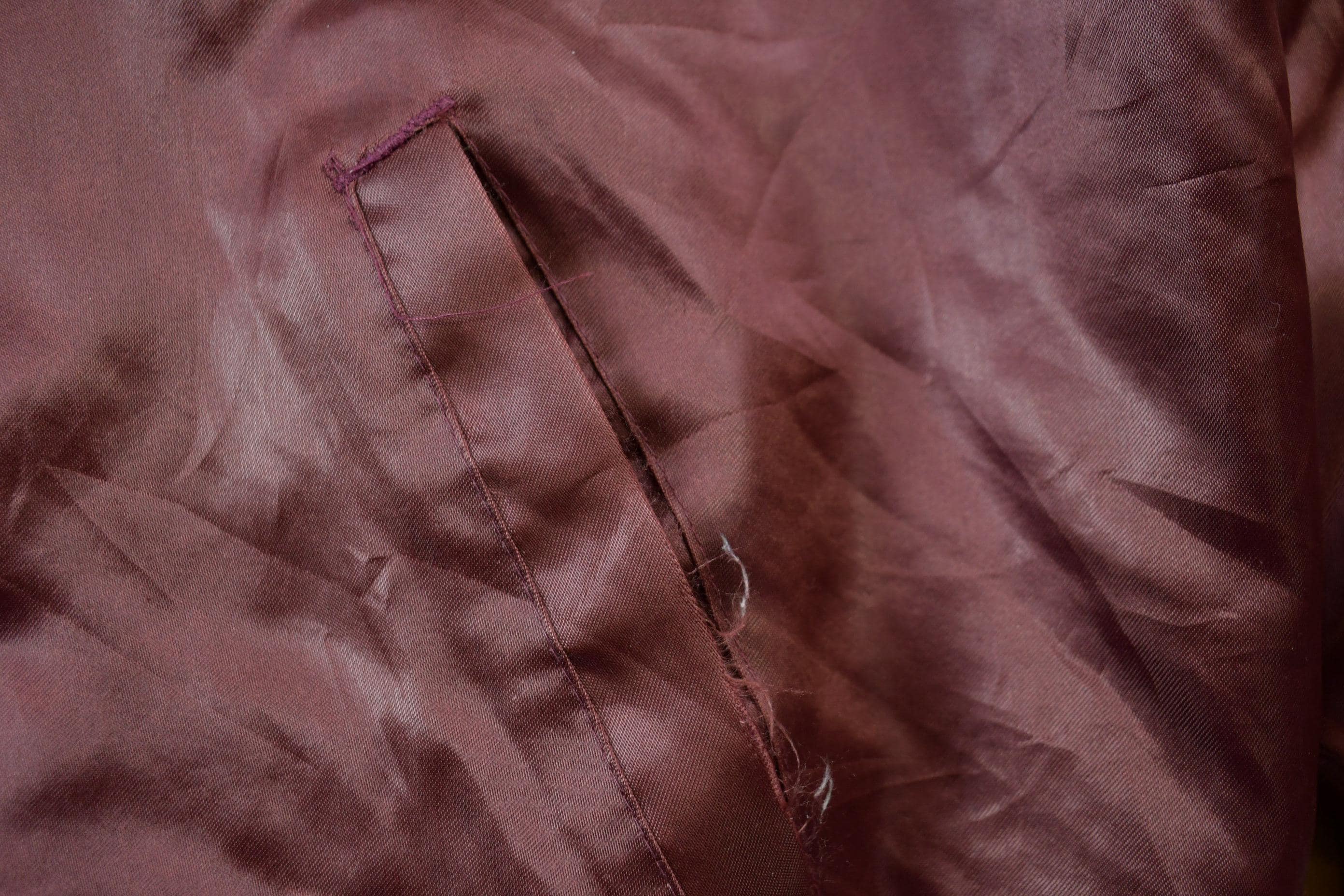 Vintage 1990s Hartwell Religious Satin Bomber Jacket