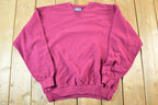 Vintage 1990s Blank Burgundy Exhange Unlimited Crewneck Sweatshirt Mens M
