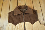 Vintage 1970s Brown & Cream Multicolour Vest
