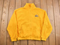 Vintage 1990s Tri Mountain RHS Fleece Sweater  Zip Up  Yellow  Outdoorsman  90s Sweater  Streetwear  Fleece Zip up