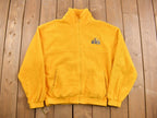 Vintage 1990s Tri Mountain RHS Fleece Sweater  Zip Up  Yellow  Outdoorsman  90s Sweater  Streetwear  Fleece Zip up