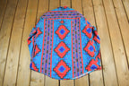 Vintage 1990s Western Plains Trading Co Style Aztec Pattern Button Up Shirt Men's XL