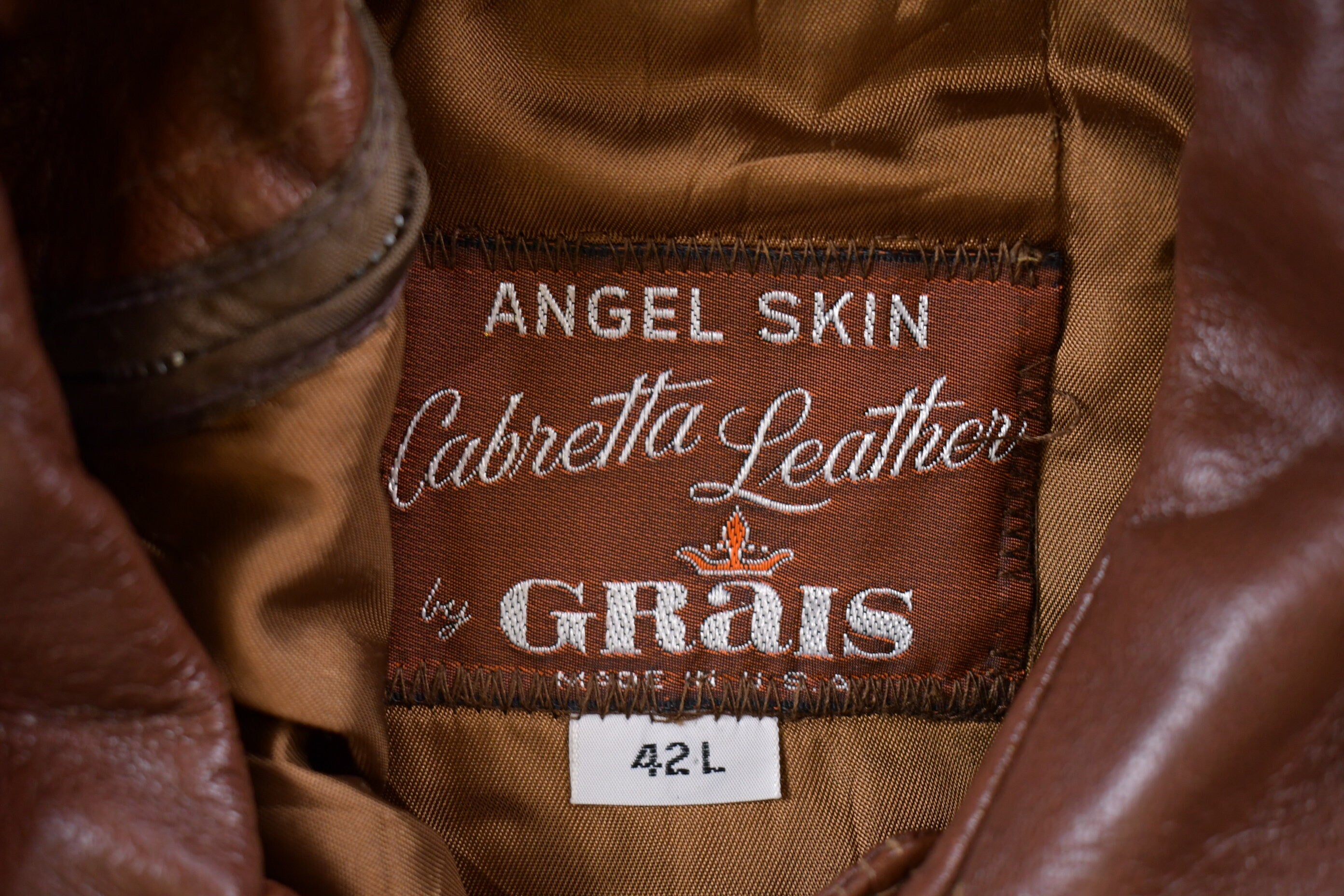 Vintage 1990s Angel Skin By Grais Leather Jacket