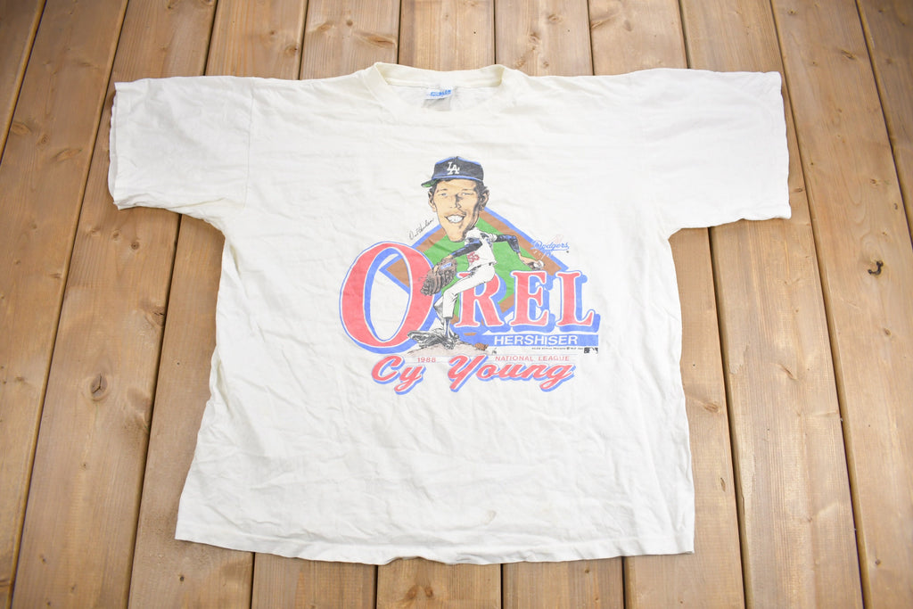 Vintage 1988 Orell Hershisher LA Dodgers MLB Graphic T-Shirt