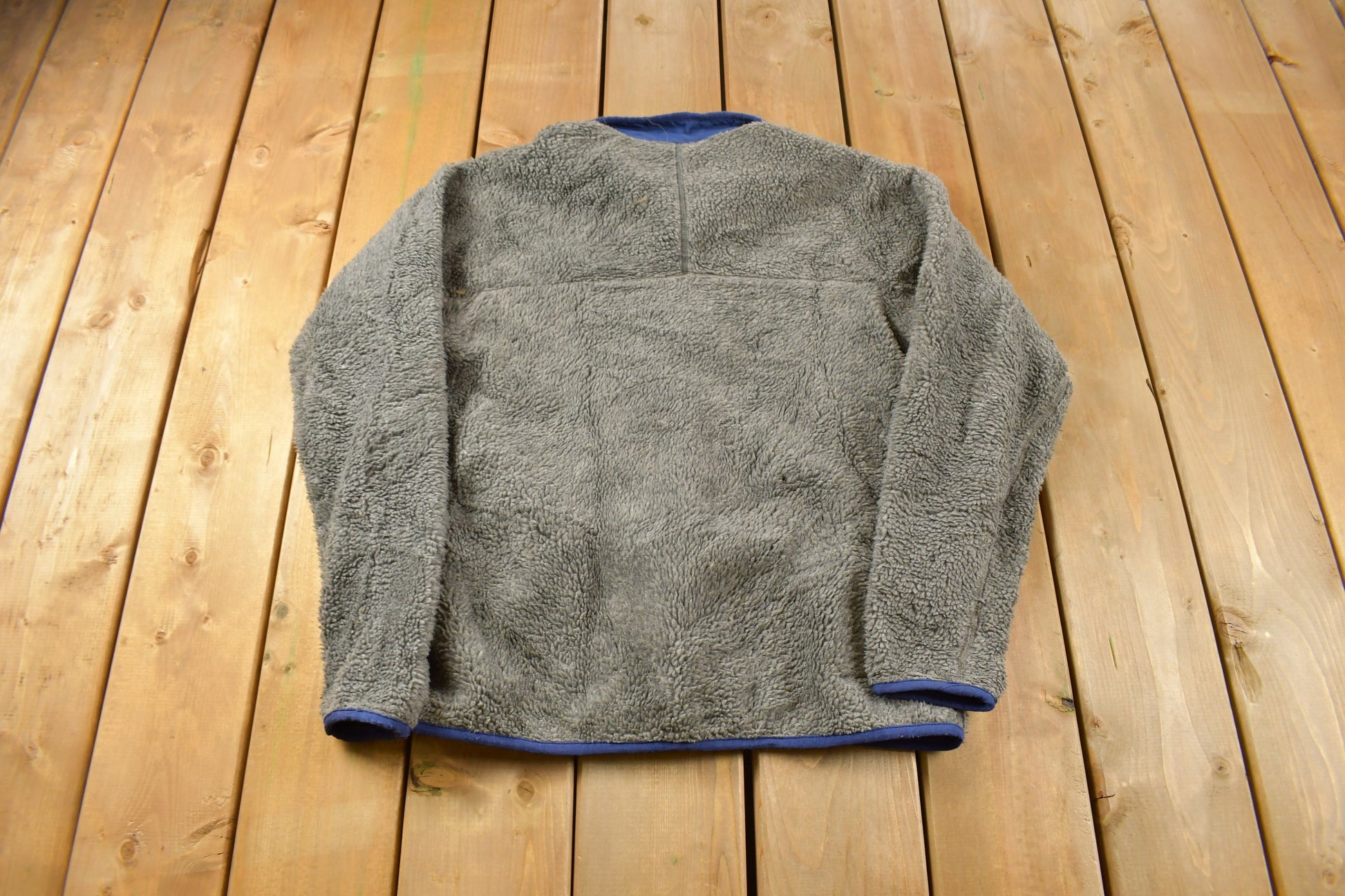 Vintage 1990s Patagonia Deep Pile Fleece Zip Up Sweater