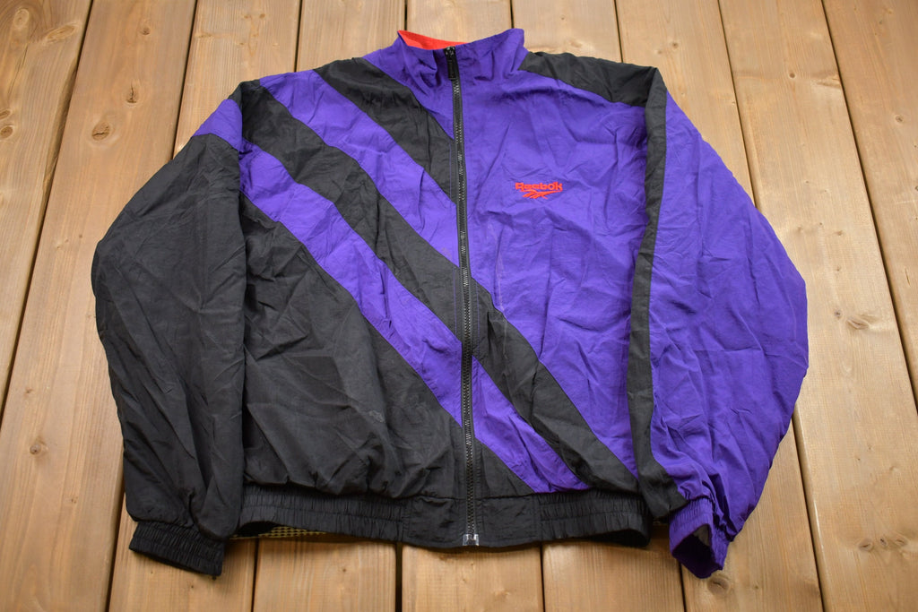 Vintage 1990s Abstract Reebok Windbreaker Jacket
