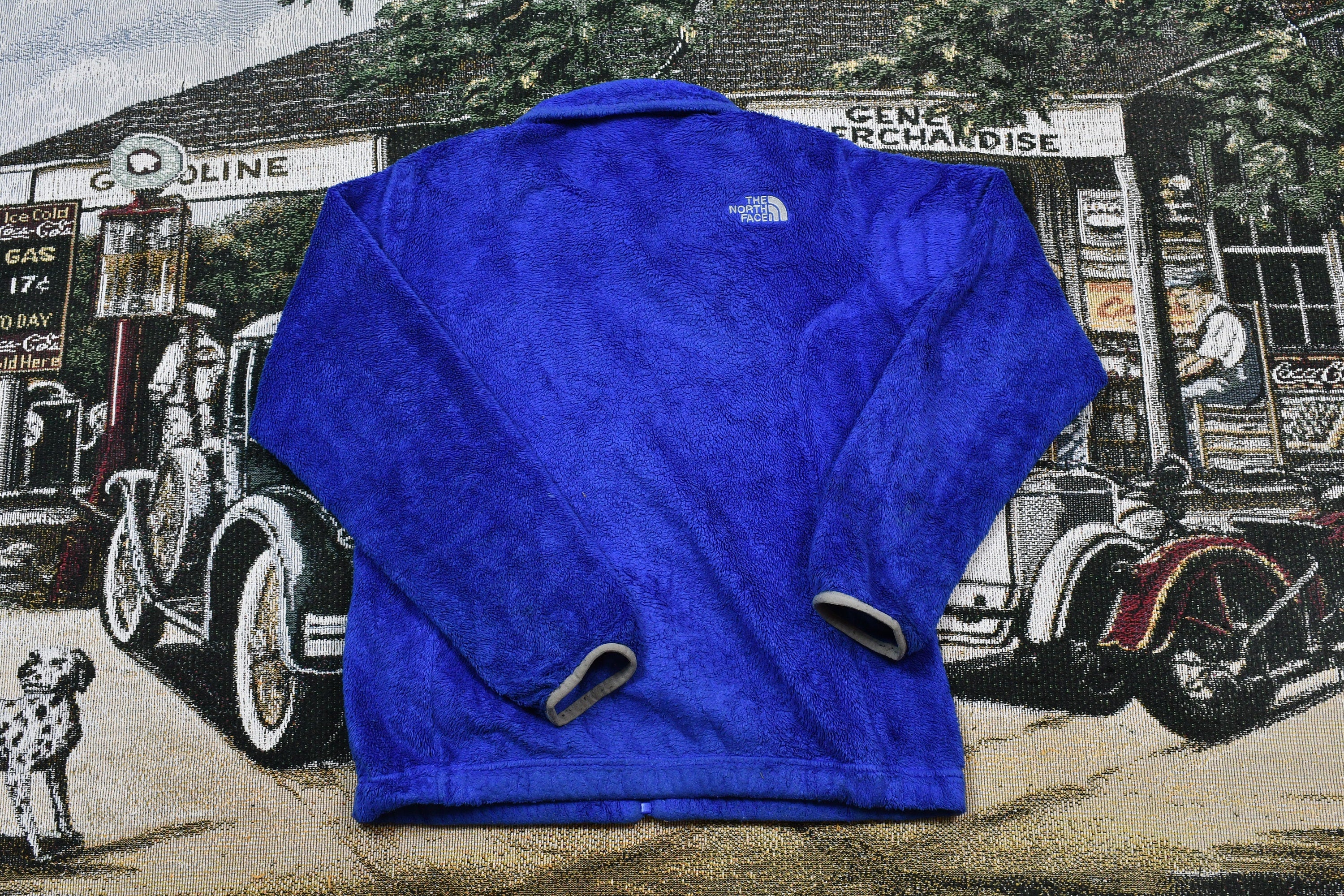 Vintage 1990s The North Face Full Zip Fuzzy Pile Fleece Sweater