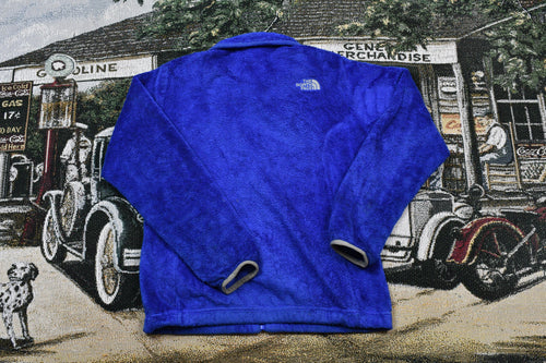 Vintage 1990s The North Face Full Zip Fuzzy Pile Fleece Sweater