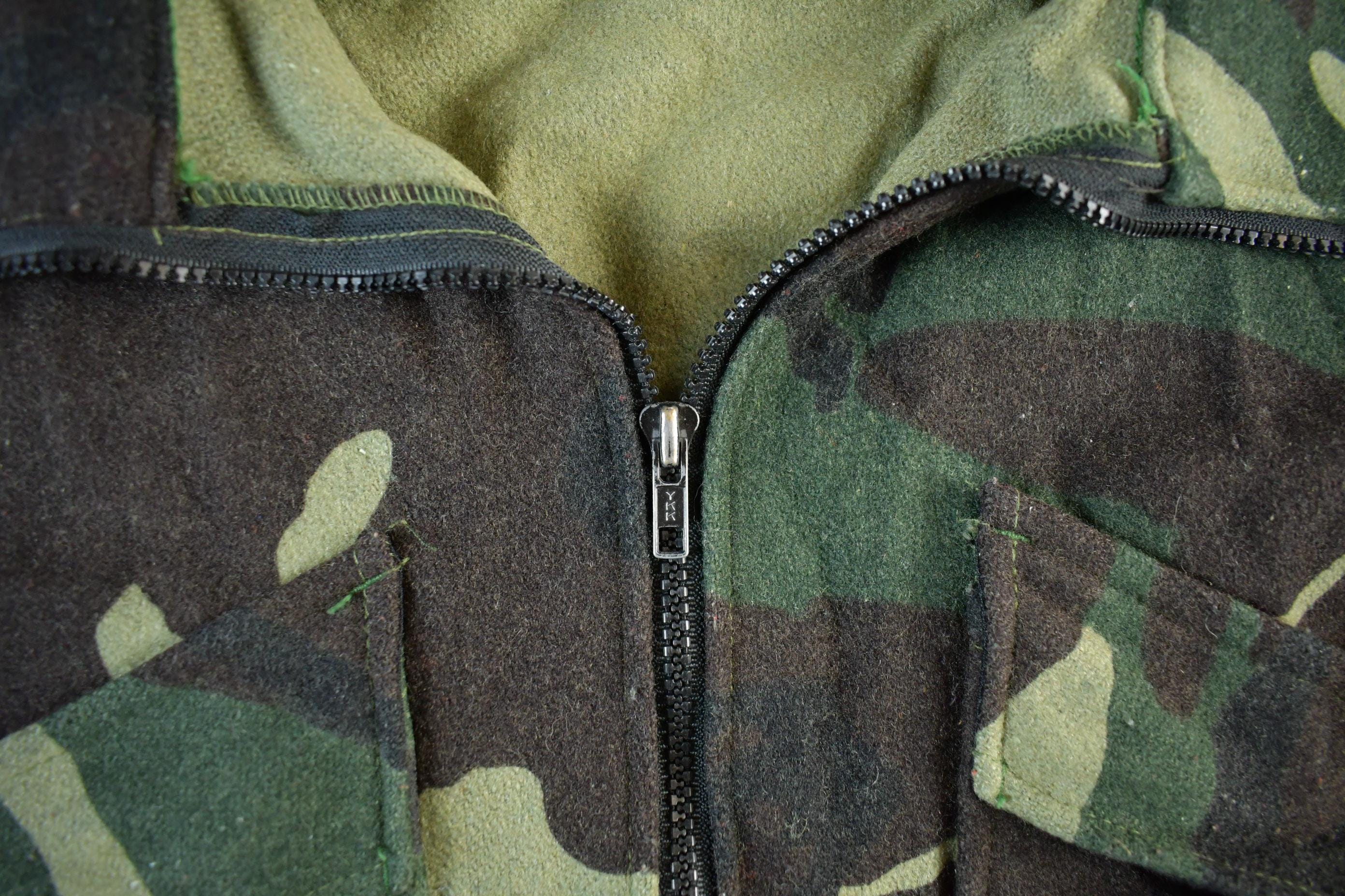 Vintage 90s Camo Hunting Jacket - Men's Wool Blend Large