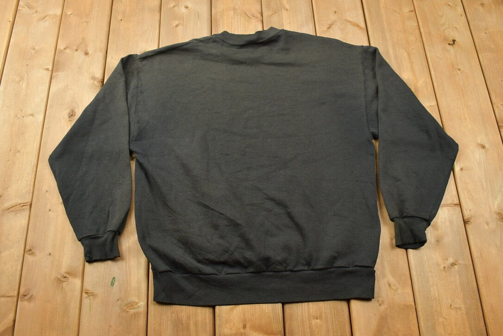 Vintage 1990s Blank Black Crewneck Sweatshirt