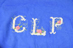 Vintage 1980s Better Basics CLP Embroidered Letters Crewneck Sweatshirt Men's M