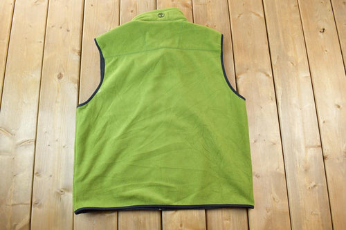 Vintage Y2K Timberland Fleece Sweater Vest / Outdoorsman / 90s Sweater / Streetwear / Hiking / Fleece Zip up