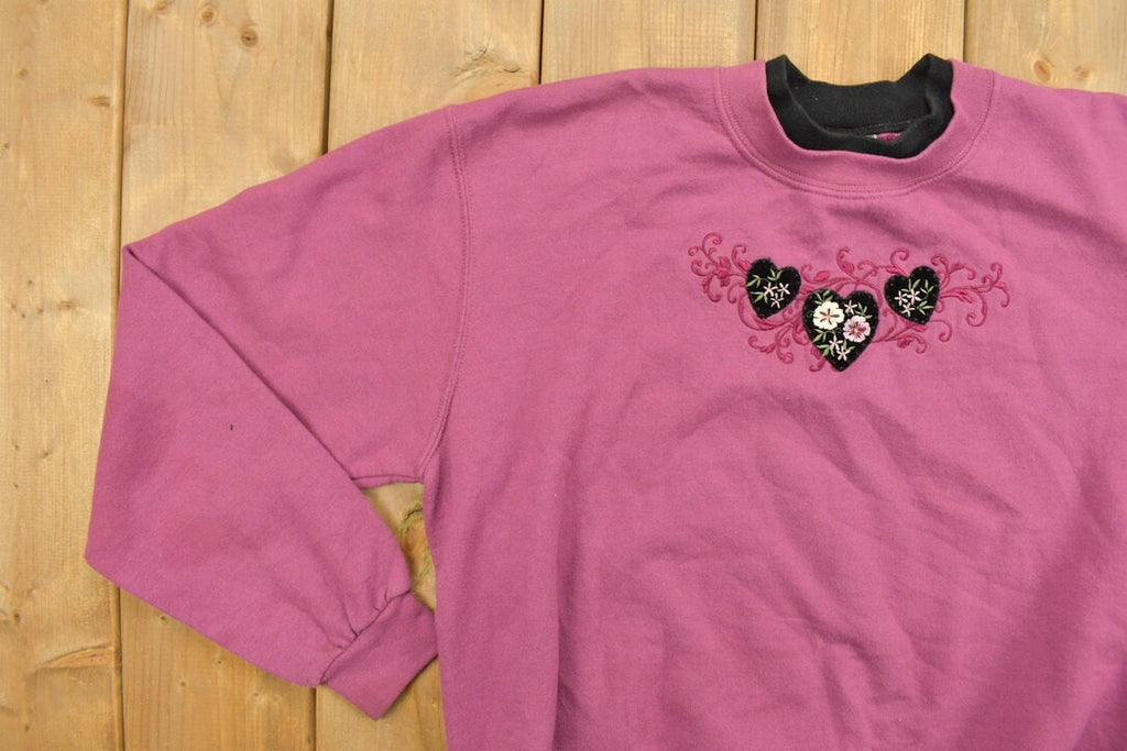 Vintage 1990s Top Stitch Morning Sun Embroidered Graphic Crewneck  90s Crewneck  Animals  Vintage Sweatshirt  Pullover Sweatshirt
