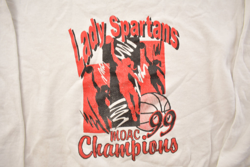 Vintage 1999 Lady Spartans Basketball Champions Crewneck Sweatshirt