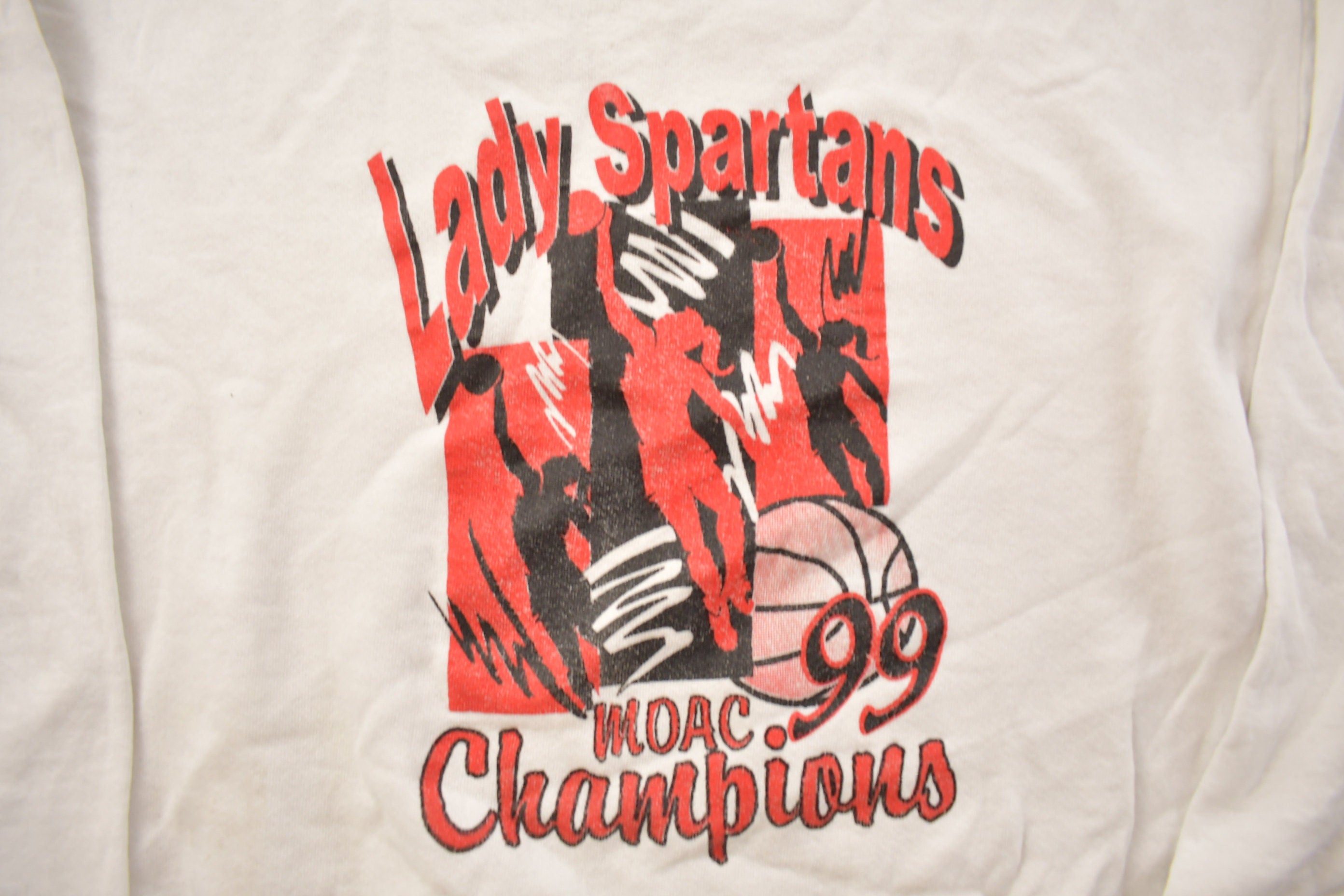 Vintage 1999 Lady Spartans Basketball Champions Crewneck Sweatshirt