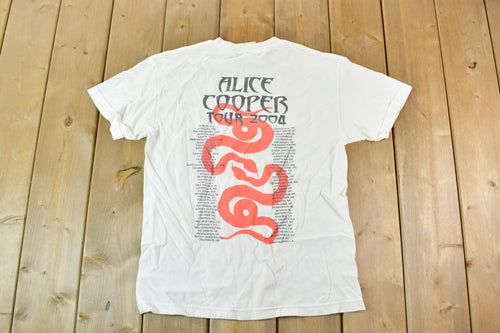 Vintage 2004 Alice Cooper Tour Promo Band T-Shirt Men's M / Made In USA / Vintage Rare Band Tee / Rare Alice Cooper Tour Shirt