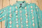 Vintage 1990s Pan Handle Slim South Western Cowboy Style Button Up Shirt