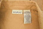 Vintage 1990s Women's White Stag Blank Button Up Shirt