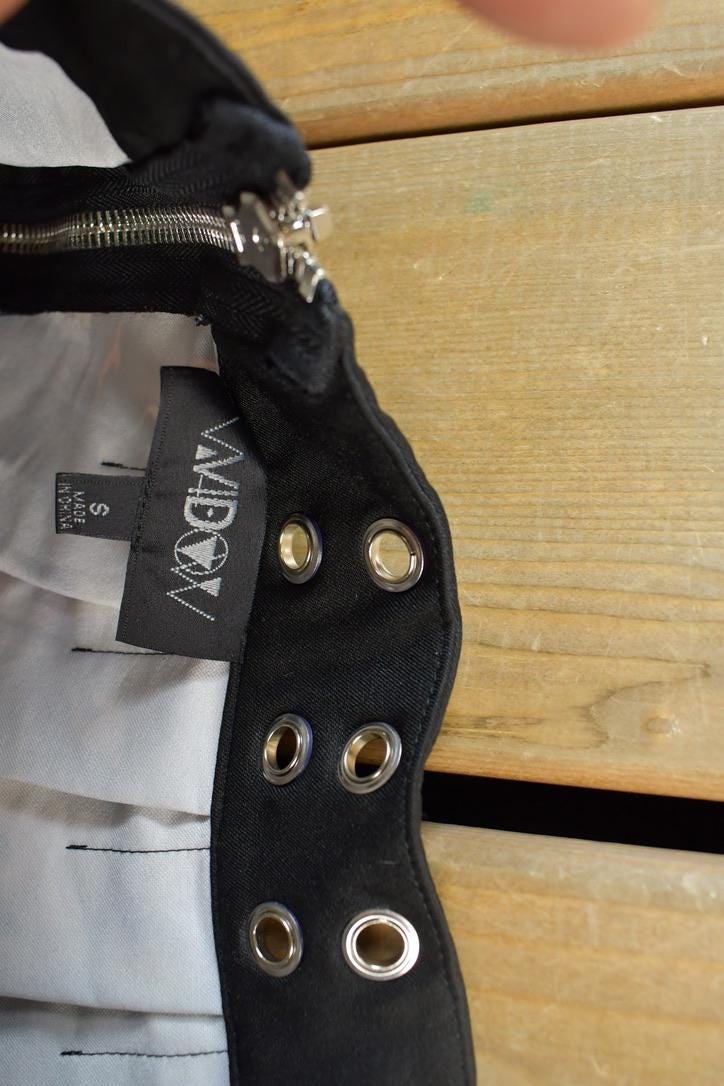 Vintage 1990s Fire Skulls Skirt Size S