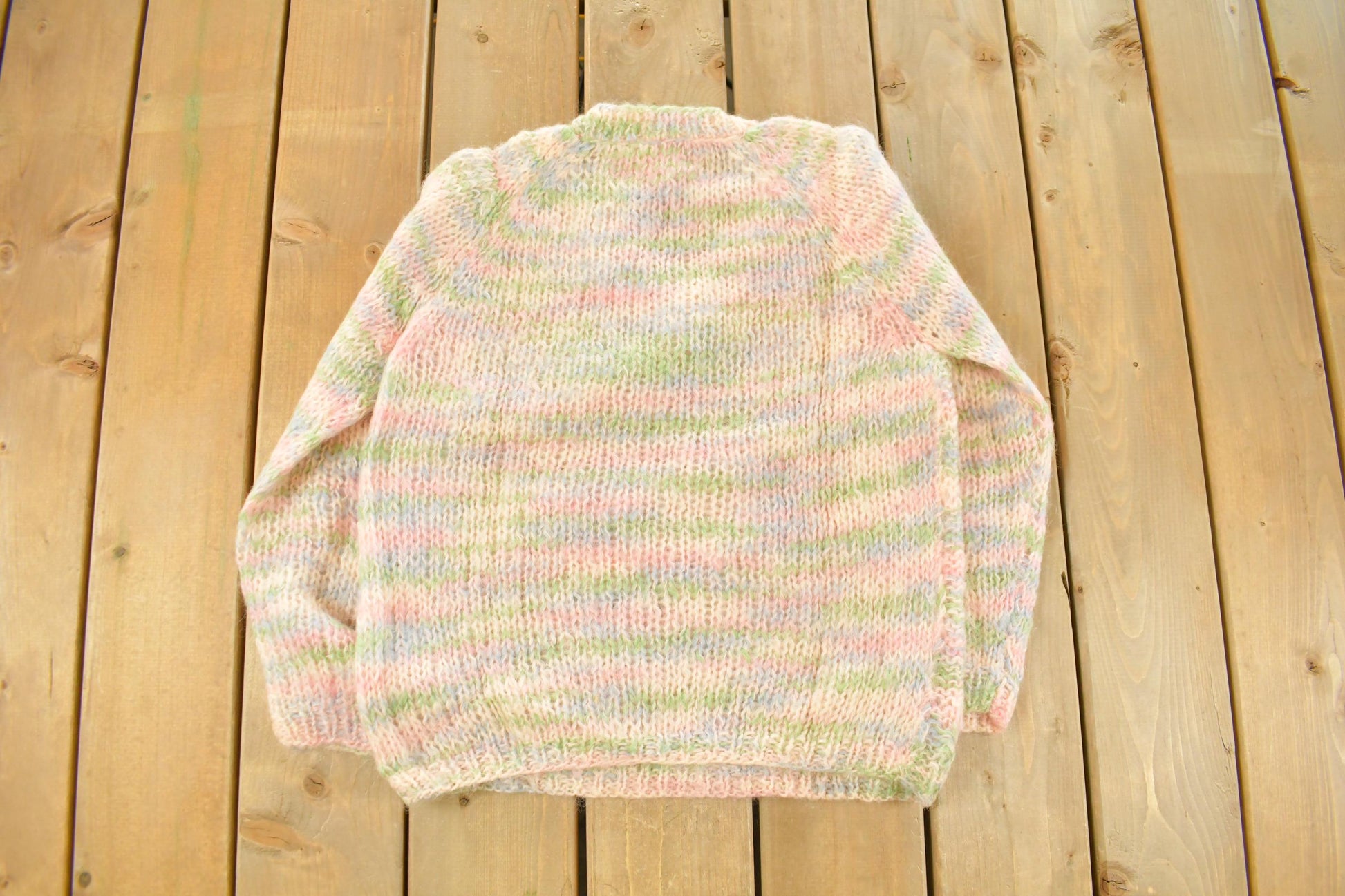 Vintage 1960s Carol Brent for Montgomery Ward Knit Mohair Wool Sweater Women's S