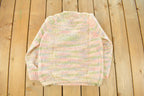 Vintage 1960s Carol Brent for Montgomery Ward Knit Mohair Wool Sweater Women's S /