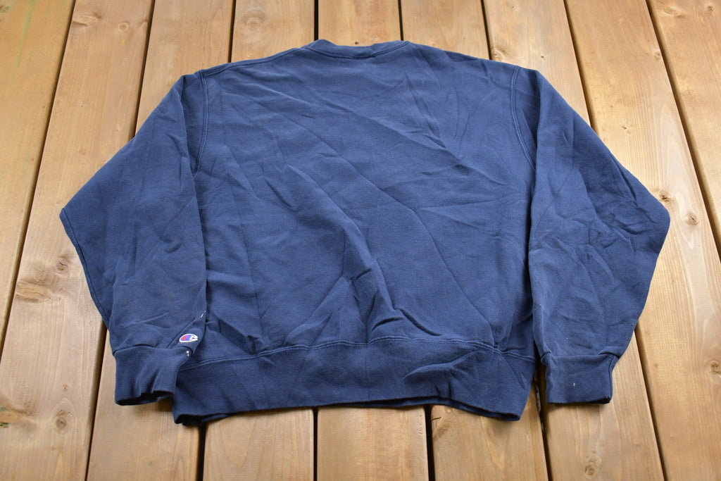 Vintage 1990s Champion Embroidered Sweatshirt / Vintage Champion / Vintage Pullover / Streetwear / Athleisure Sportswear