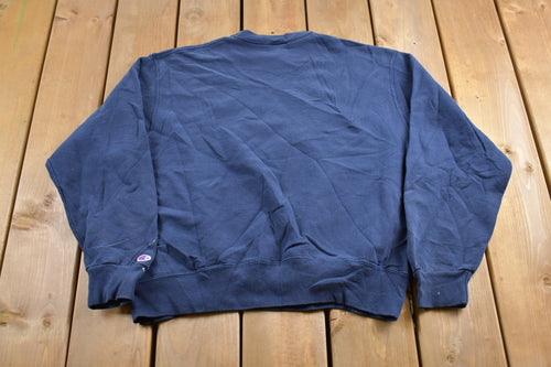 Vintage 1990s Champion Embroidered Sweatshirt / Vintage Champion / Vintage Pullover / Streetwear / Athleisure Sportswear