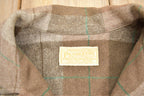Vintage 1970s Pendleton Plaid Button Up Blazer Shirt