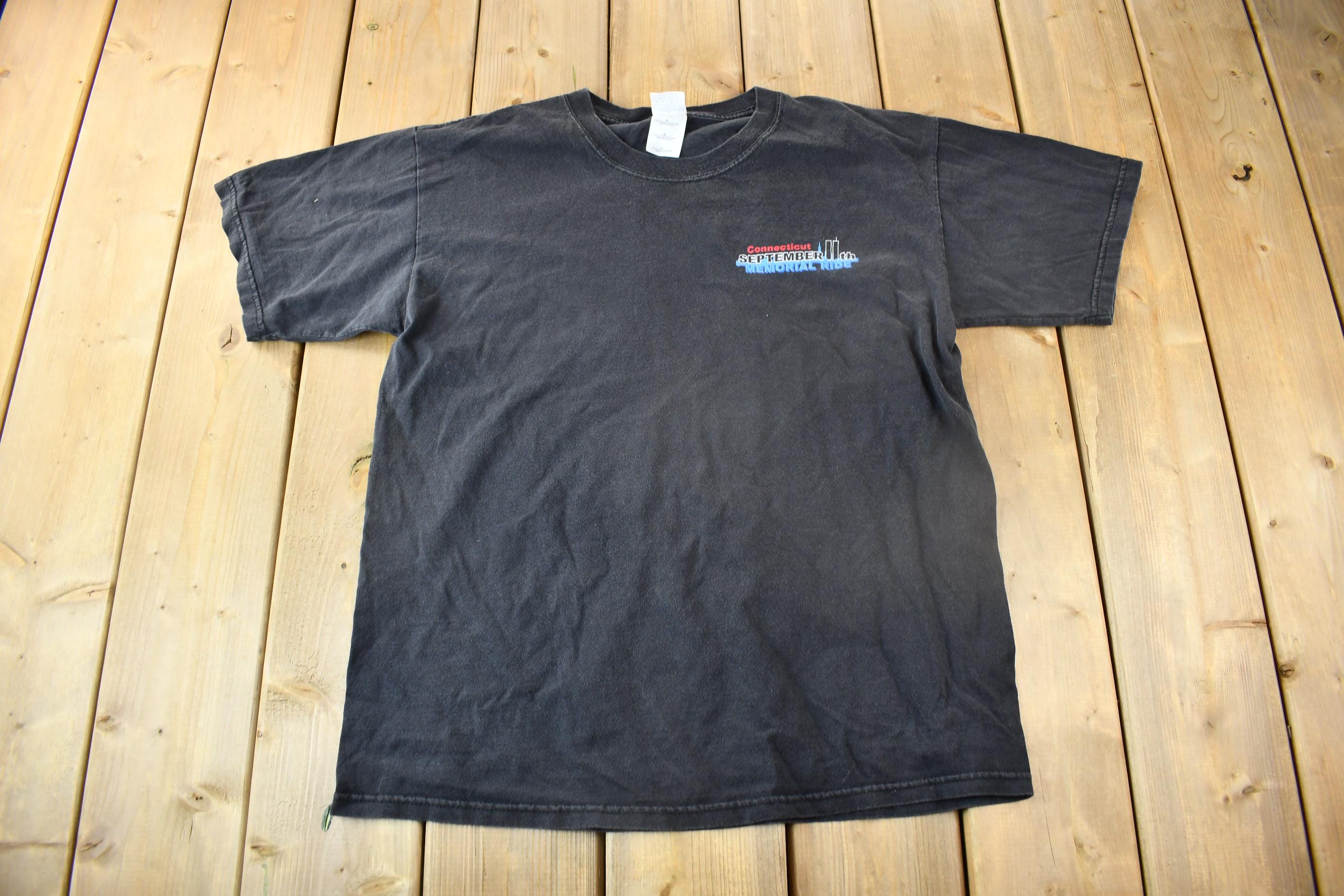 Vintage 2001 911 Connecticut Memorial Ride T-Shirt