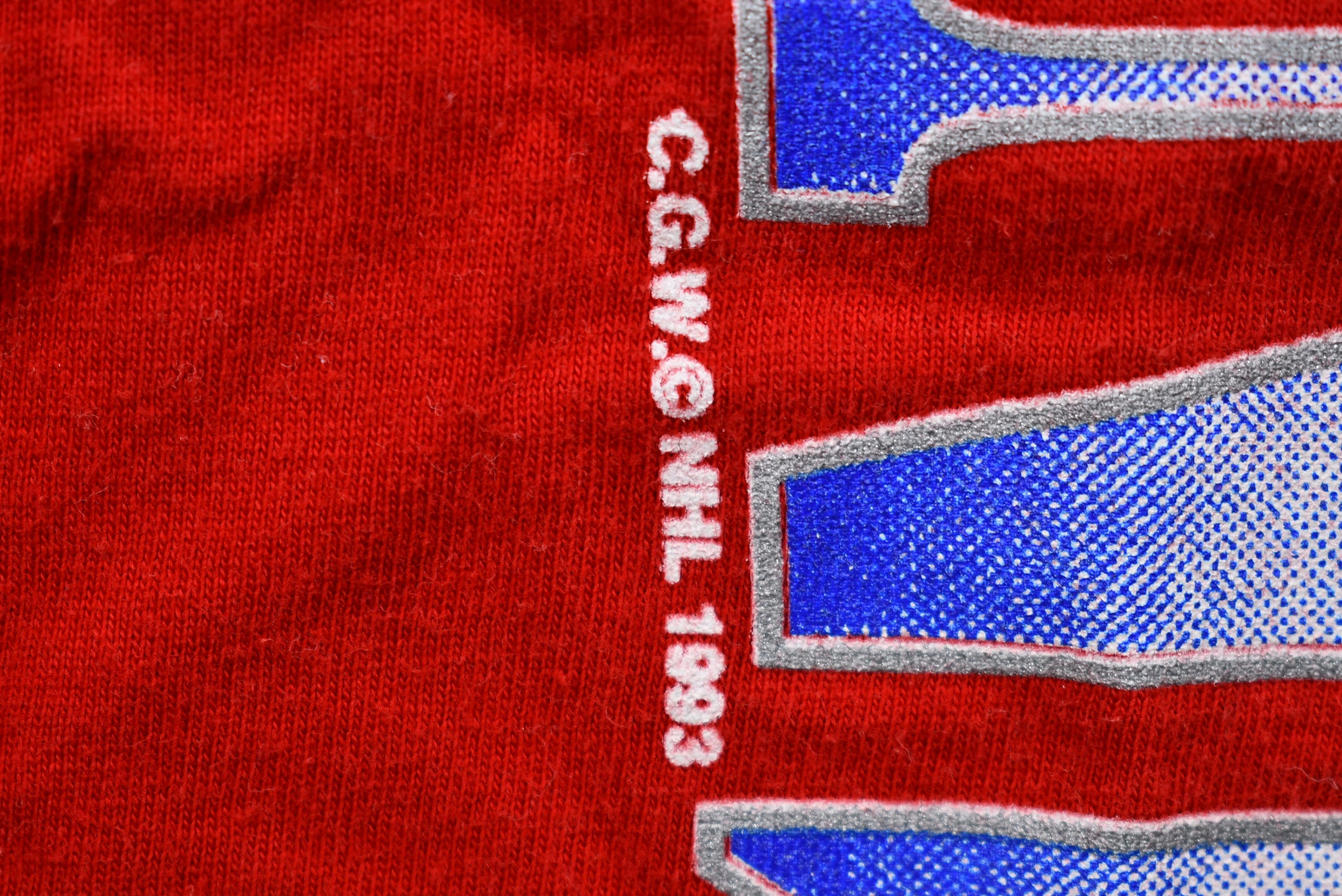 Vintage 1993 Montreal Canadiens Color-Block T-Shirt